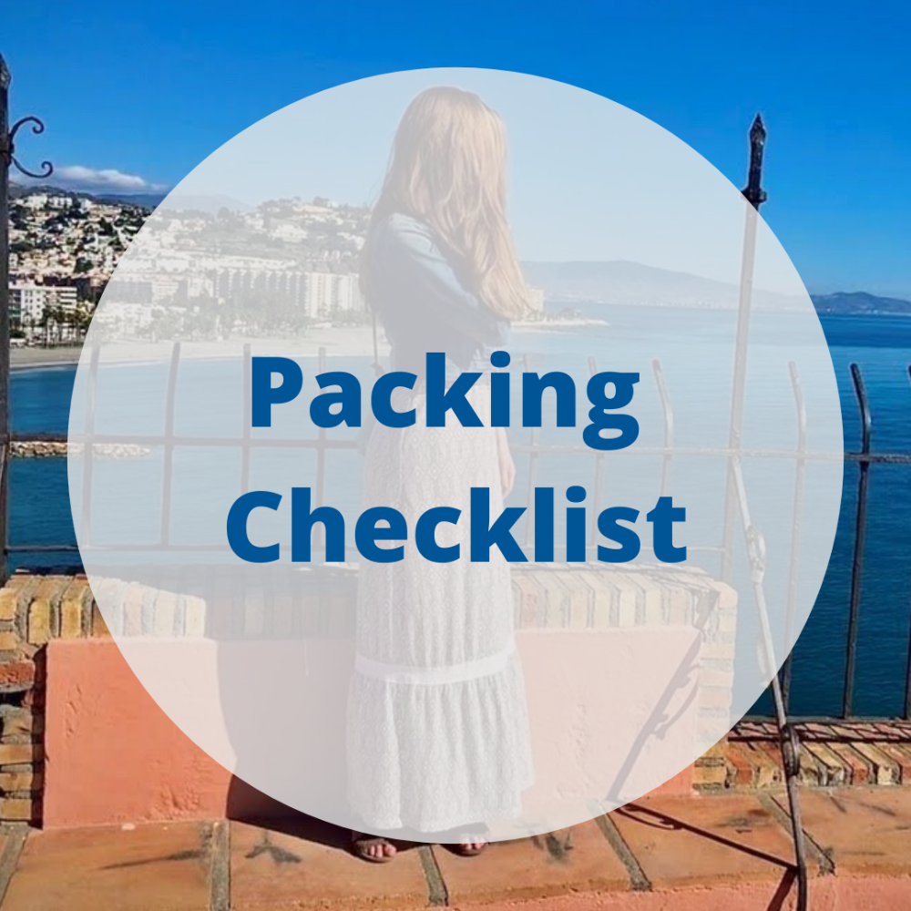 Packing Checklist
